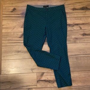 Banana Republic Navy & Green Pants
